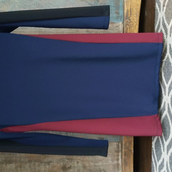 Romeo+Juliet Couture Color Block Long Sleeve Dress - Medium - Picture 3 of 6